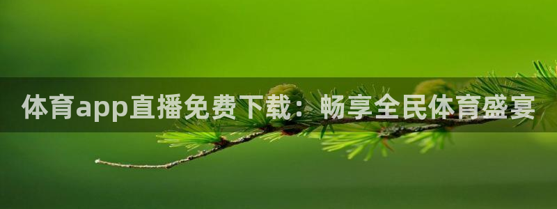 体育app直播免费下载：畅享全民体育盛宴